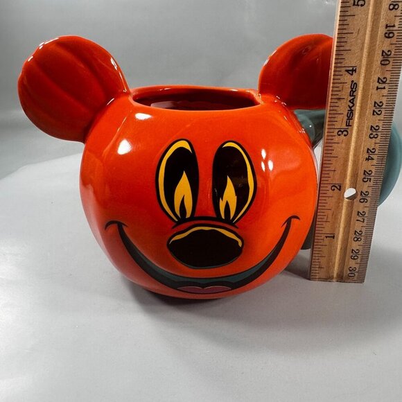 Disney Parks Mickey Mouse Mug Pumpkin Ceramic Halloween Jack Lantern 2023 - Picture 14 of 15
